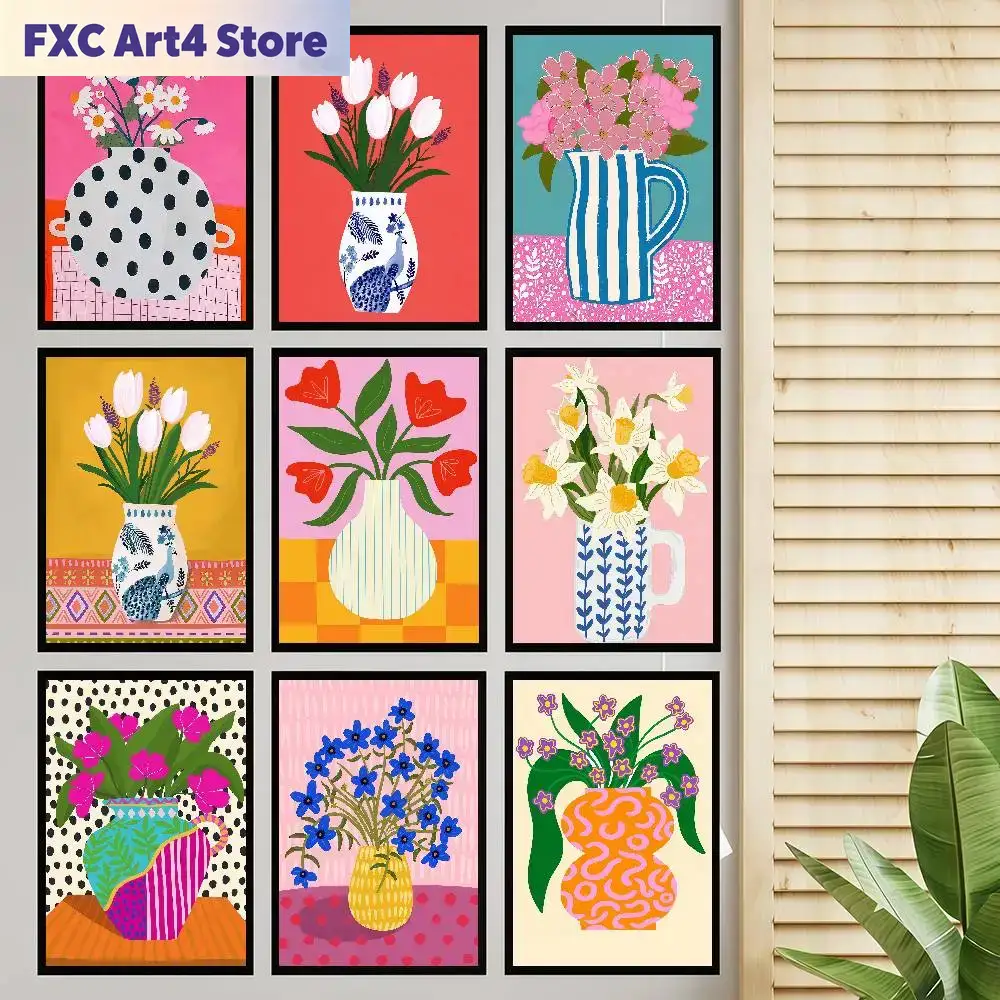 Plant Parenting - Frameless1pc Flower Market Vase Floral Plant