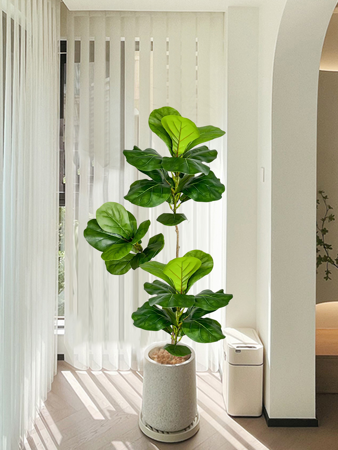 Rubber Plant Ficus - 70-135cm Large Artificial Ficus Tree Fake
