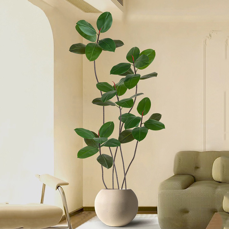 43-70in Fake Plants Large Arti - Rubber Plant Ficus のレビューと価格