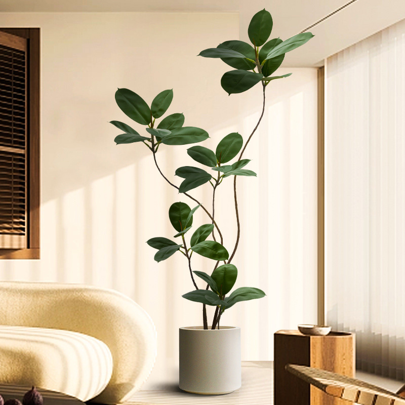 43-70in Fake Plants Large Arti - Rubber Plant Ficus のレビューと価格