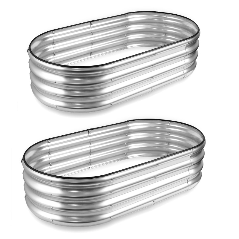 1PCS Oval-shaped Galvanized St - Plant Parenting のレビューと価格
