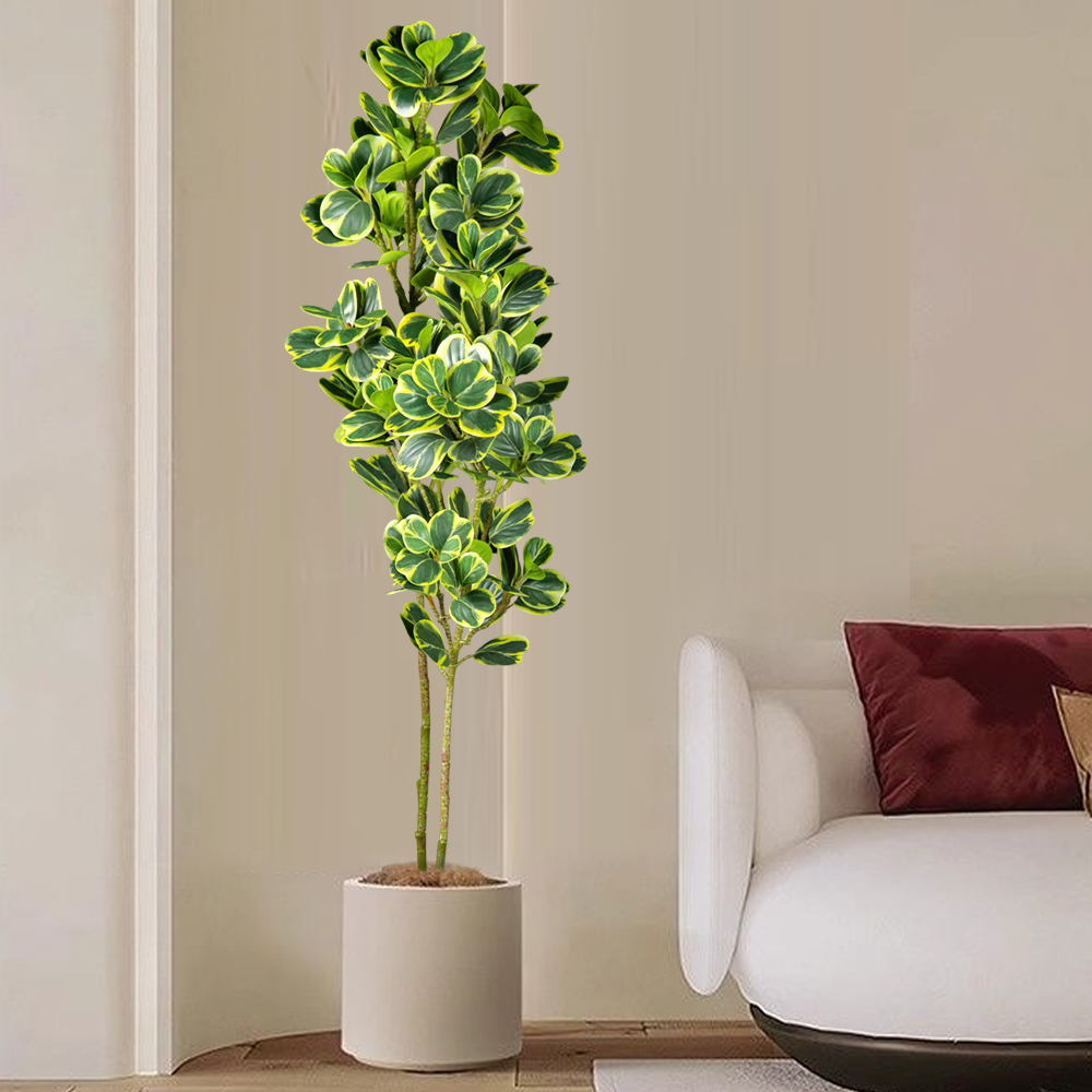 76cm/115cm Artificial Ficus Tr - Rubber Plant Ficus のレビューと価格