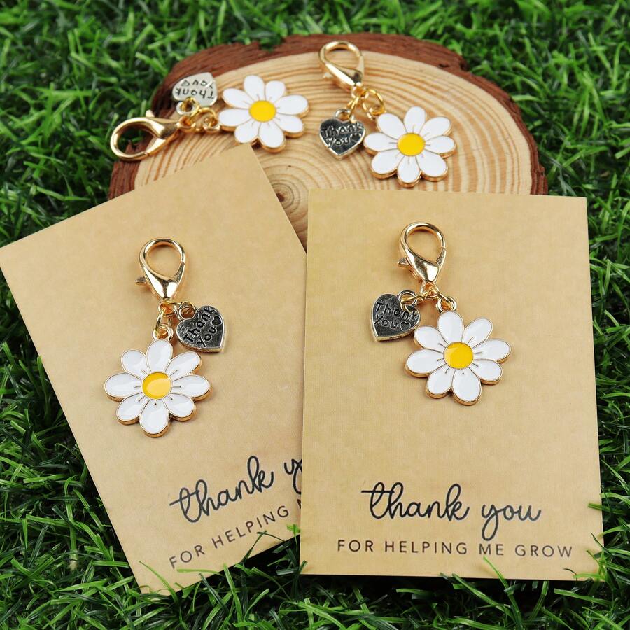Enamel Daisy Keychains With Th - Plant Parental のレビューと価格