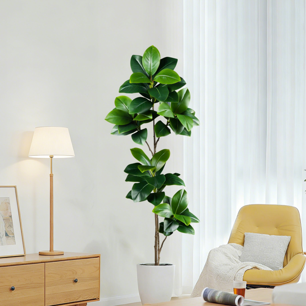 74-140cm Artificial Rubber Tre - Rubber Plant Ficus のレビューと価格