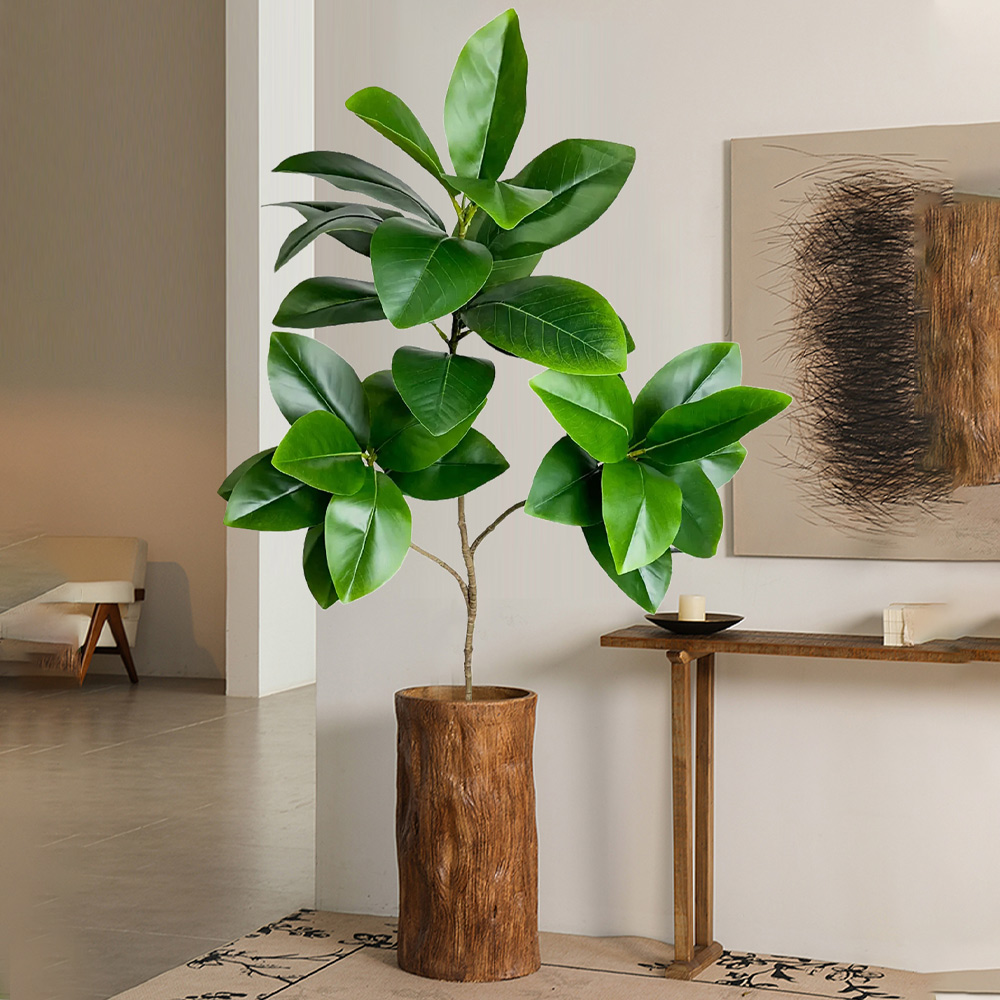 74-140cm Artificial Rubber Tre - Rubber Plant Ficus のレビューと価格