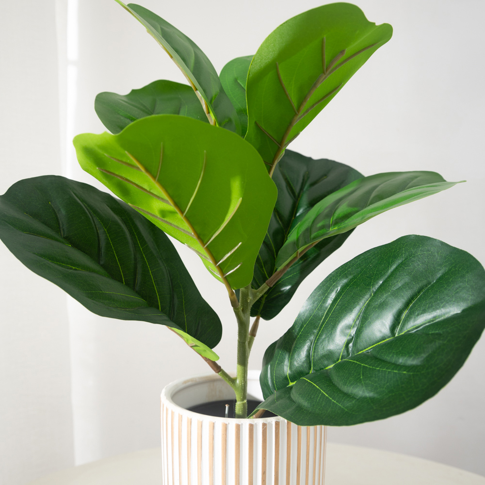 38cm 9 Forks Artificial Ficus  - Rubber Plant Ficus のレビューと価格