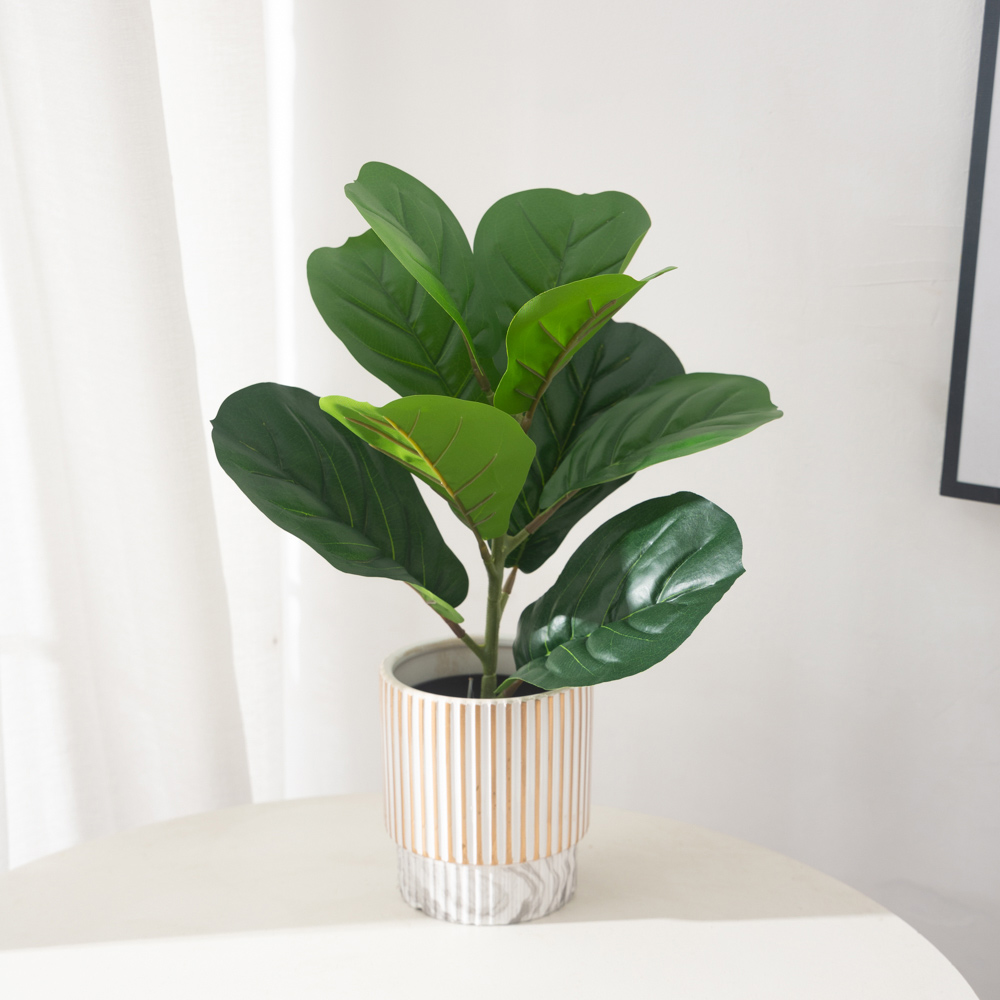 38cm 9 Forks Artificial Ficus  - Rubber Plant Ficus のレビューと価格
