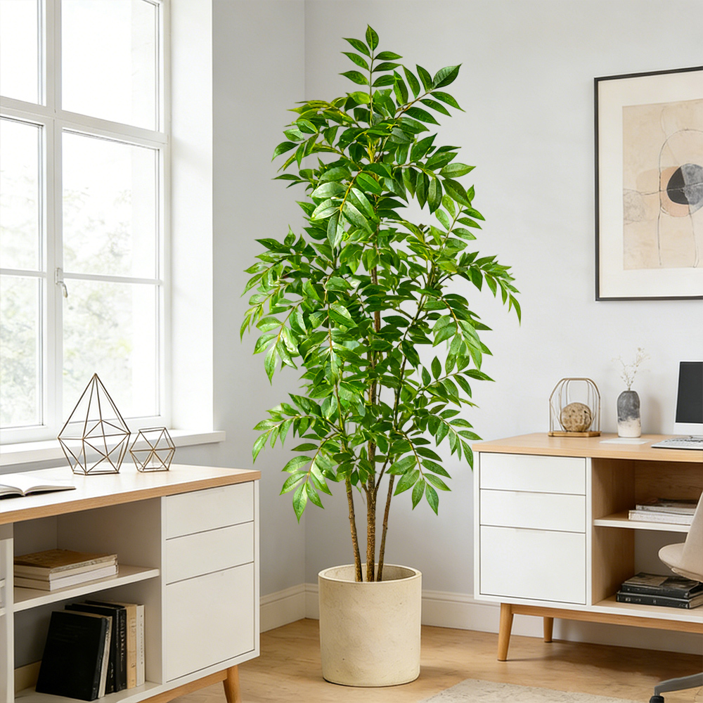 76-140cm Artificial Rubber Tre - Rubber Plant Ficus のレビューと価格