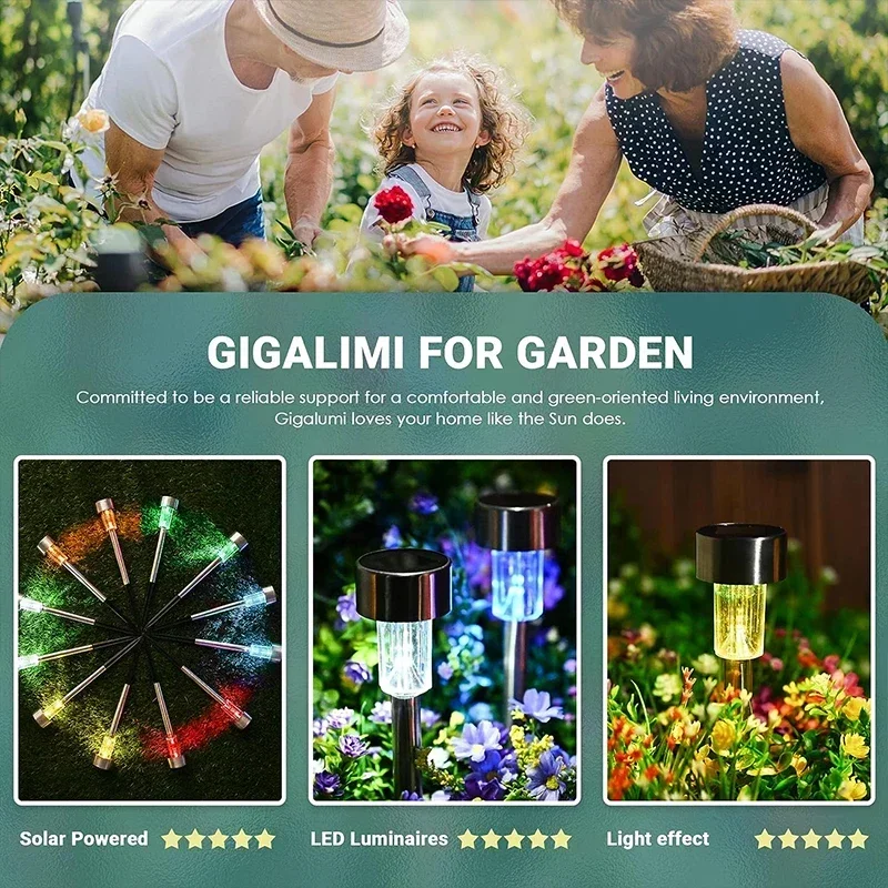 Solar Outdoor Lights Garden La - Plant Parenting のレビューと価格