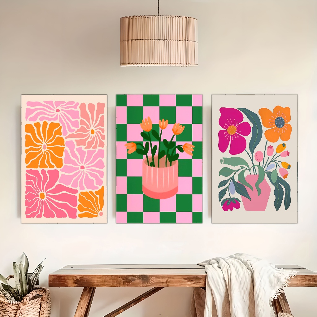 Vibrant Flowers and Vases Canv - Plant Parenting のレビューと価格