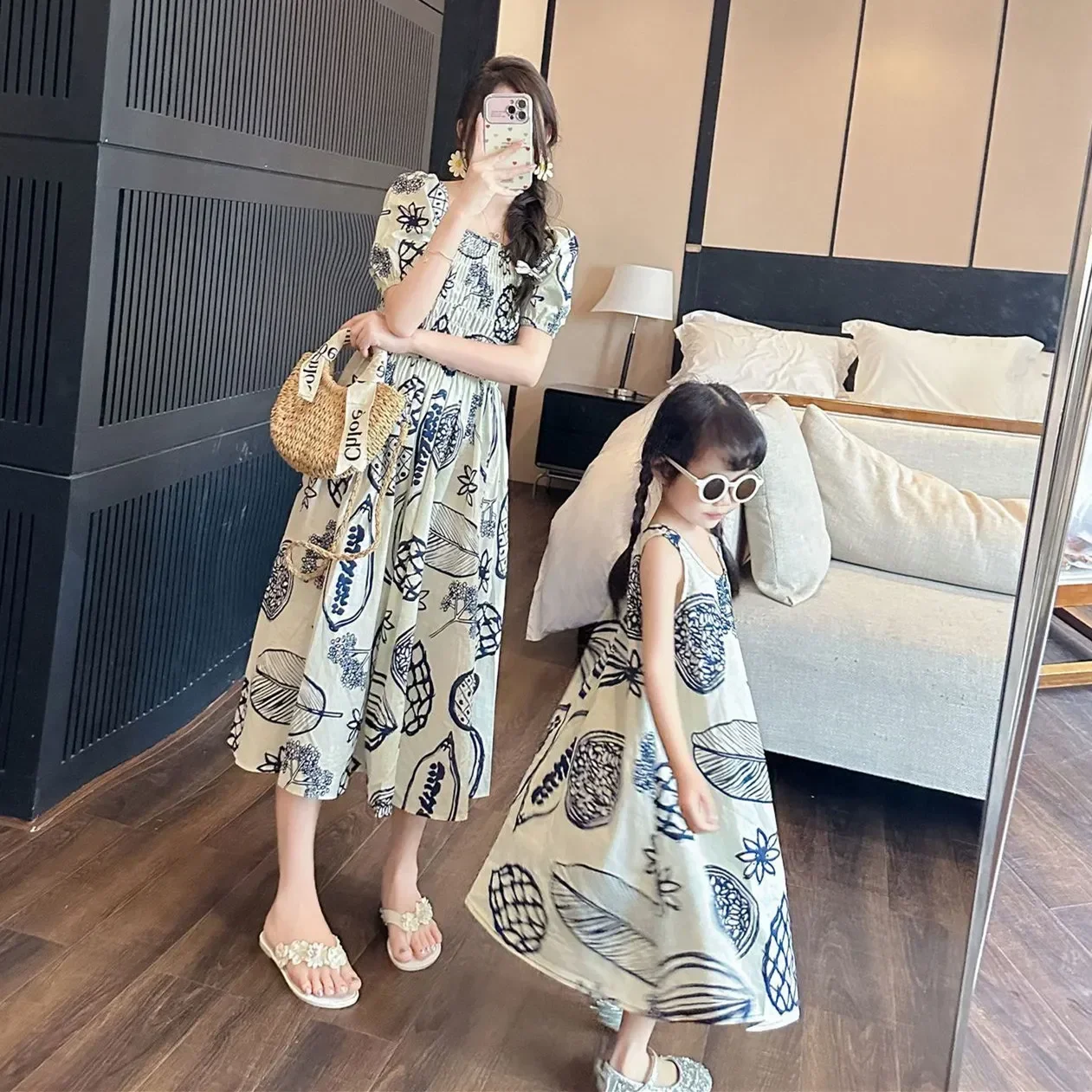 Women Smock Dresses Korean Sis - Plant Parental のレビューと価格