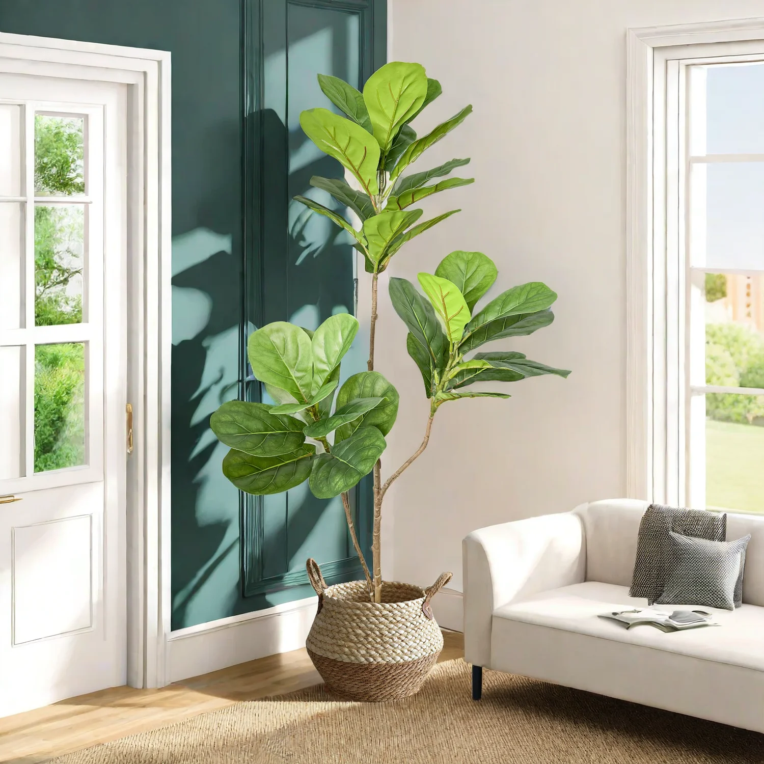 70/135cm Artificial Ficus Tree - Rubber Plant Ficus のレビューと価格