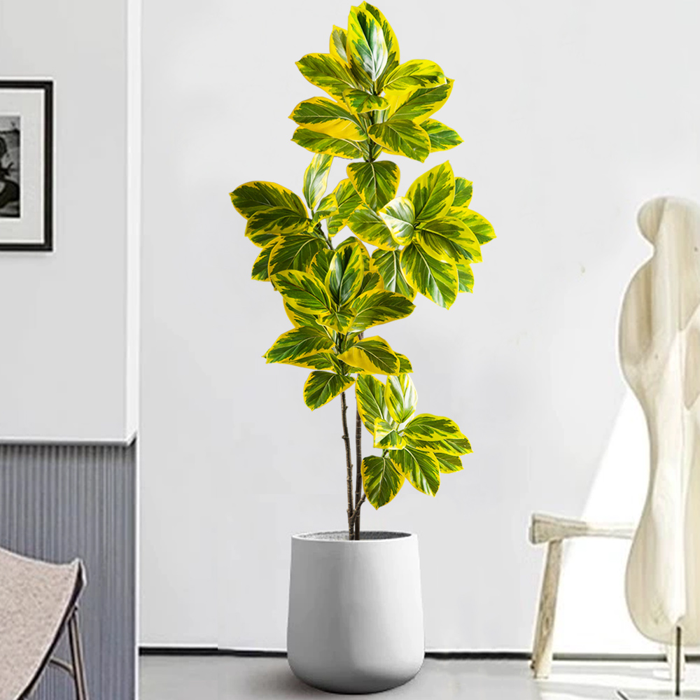 70-130cm Artificial Banyan Tre - Rubber Plant Ficus のレビューと価格