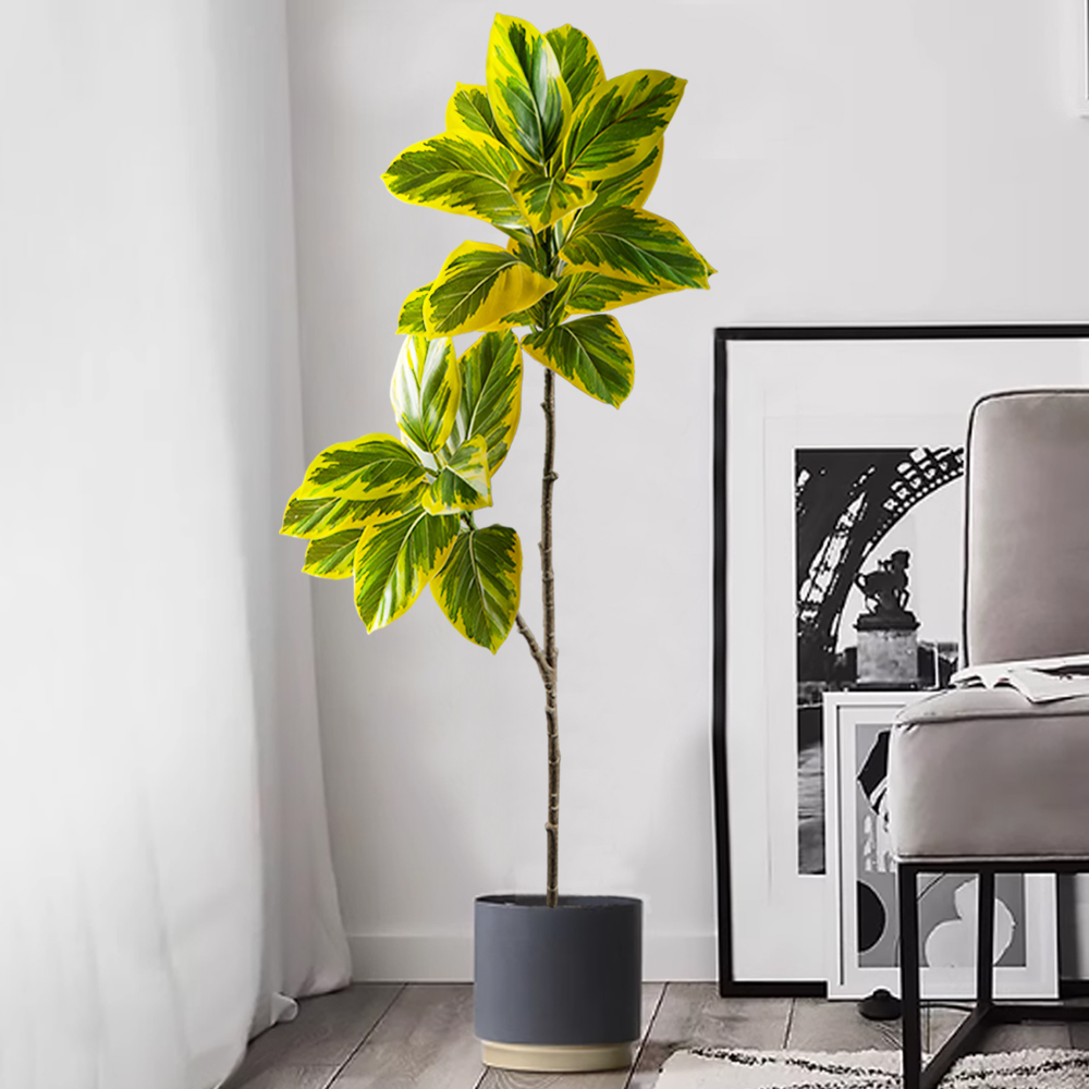 70-130cm Artificial Banyan Tre - Rubber Plant Ficus のレビューと価格