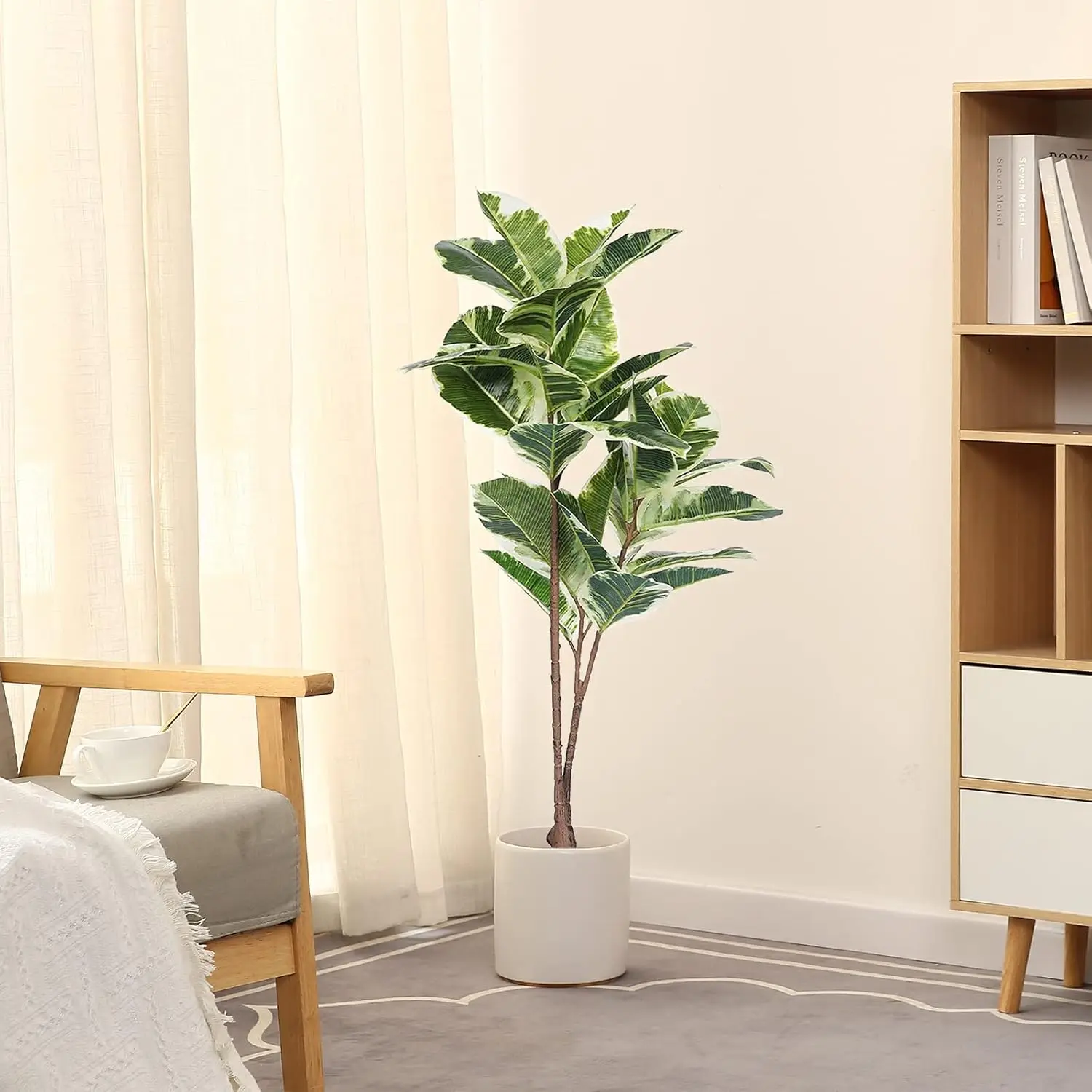 Artificial Rubber Tree Ficus P - Rubber Plant Ficus のレビューと価格