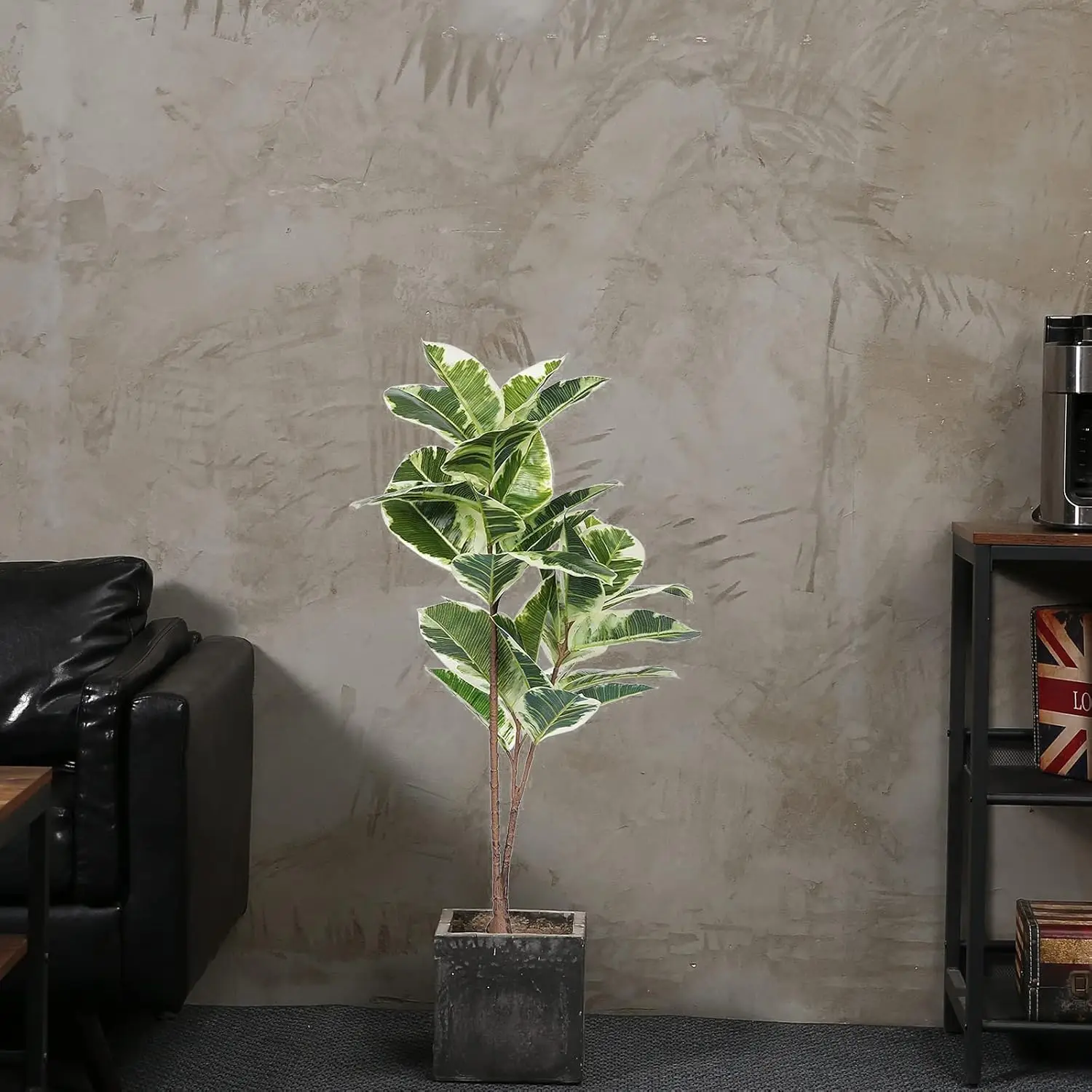 Artificial Rubber Tree Ficus P - Rubber Plant Ficus のレビューと価格