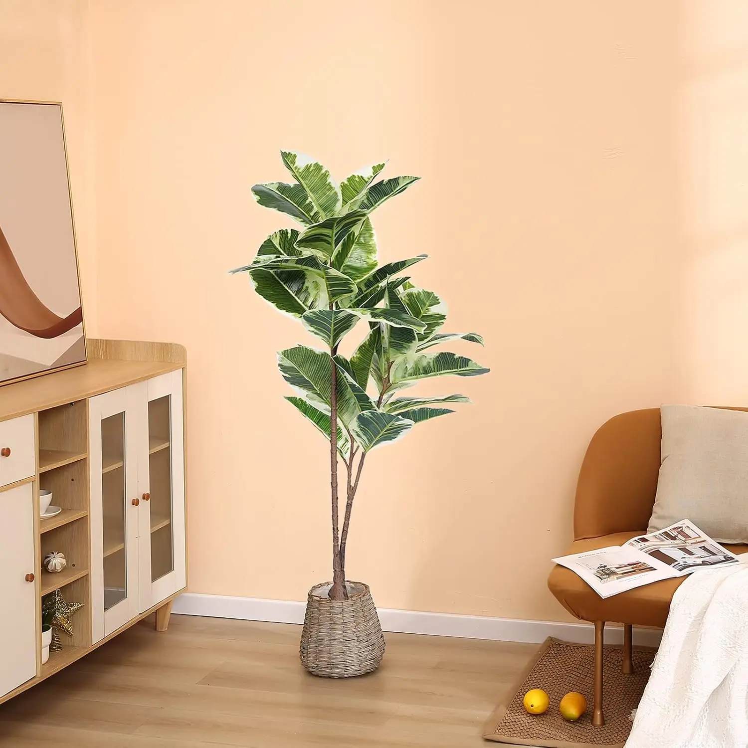 Artificial Rubber Tree Ficus P - Rubber Plant Ficus のレビューと価格