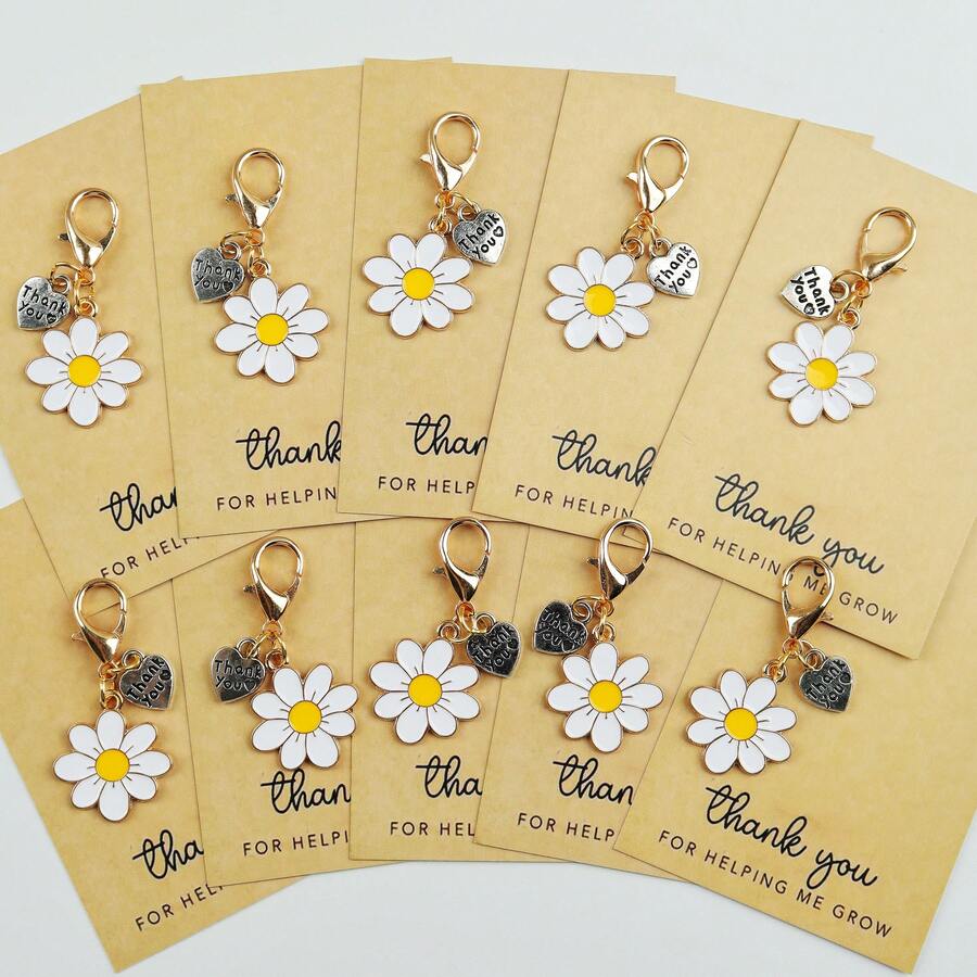 Enamel Daisy Keychains With Th - Plant Parental のレビューと価格