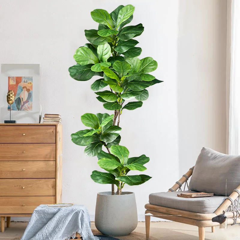 2-4.9FT Large Artificial Ficus - Rubber Plant Ficus のレビューと価格