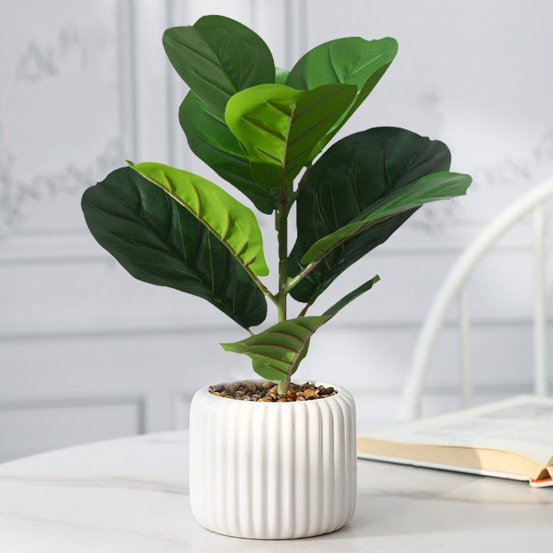 38cm Fake Ficus Tree Artificia - Rubber Plant Ficus のレビューと価格