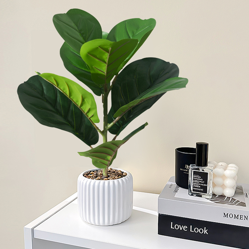 38cm Fake Ficus Tree Artificia - Rubber Plant Ficus のレビューと価格