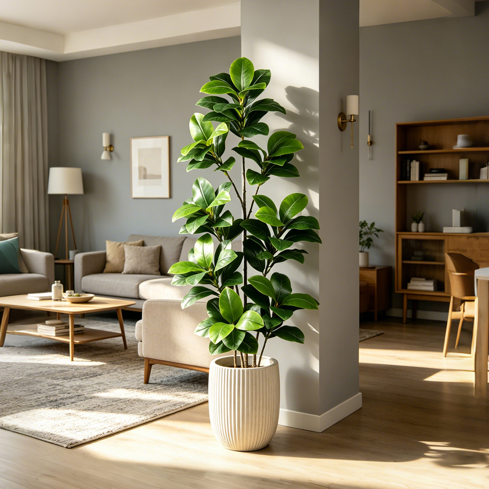 74-140cm Large Artificial Bany - Rubber Plant Ficus のレビューと価格