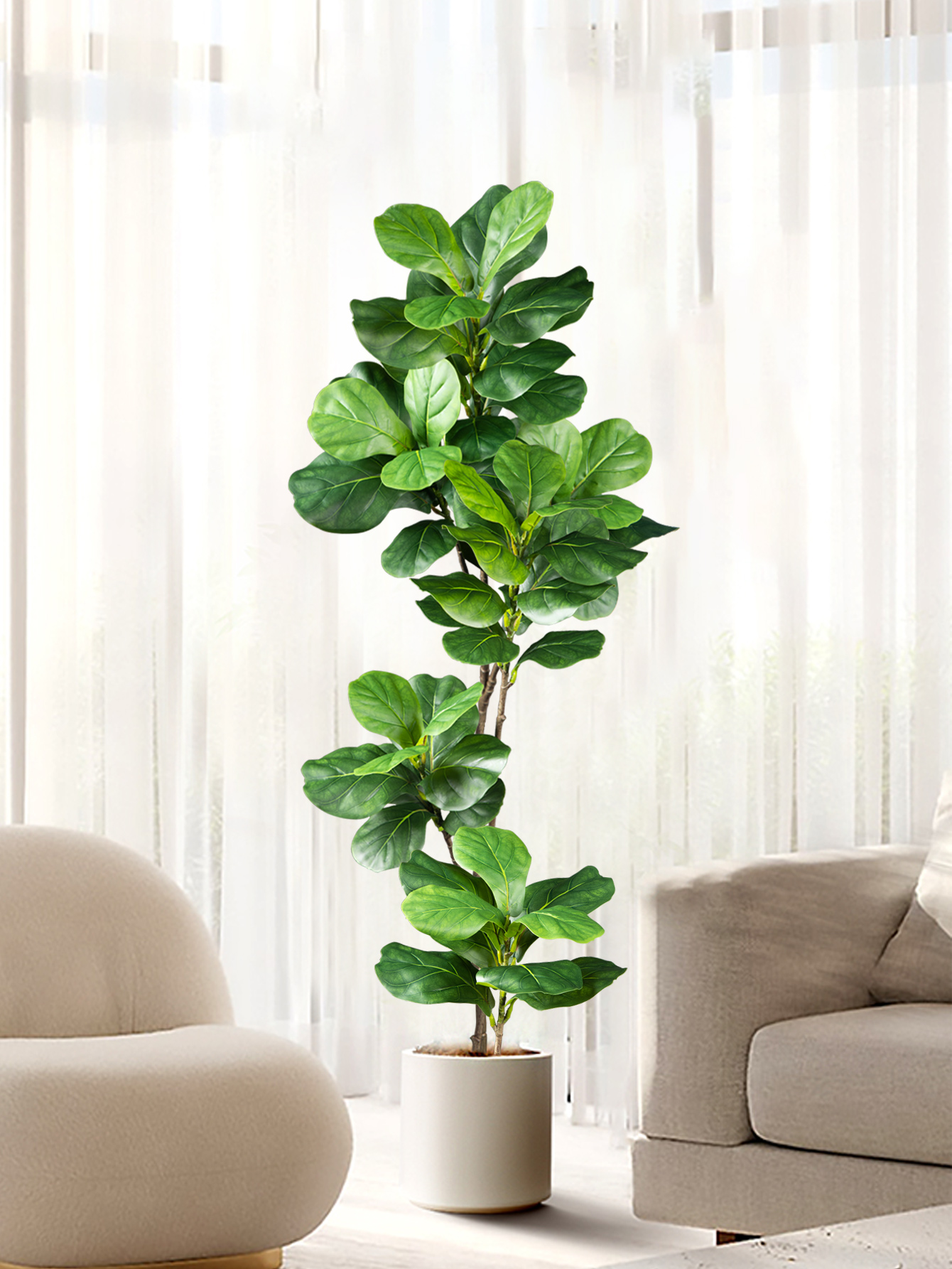 70-135cm Large Artificial Ficu - Rubber Plant Ficus のレビューと価格
